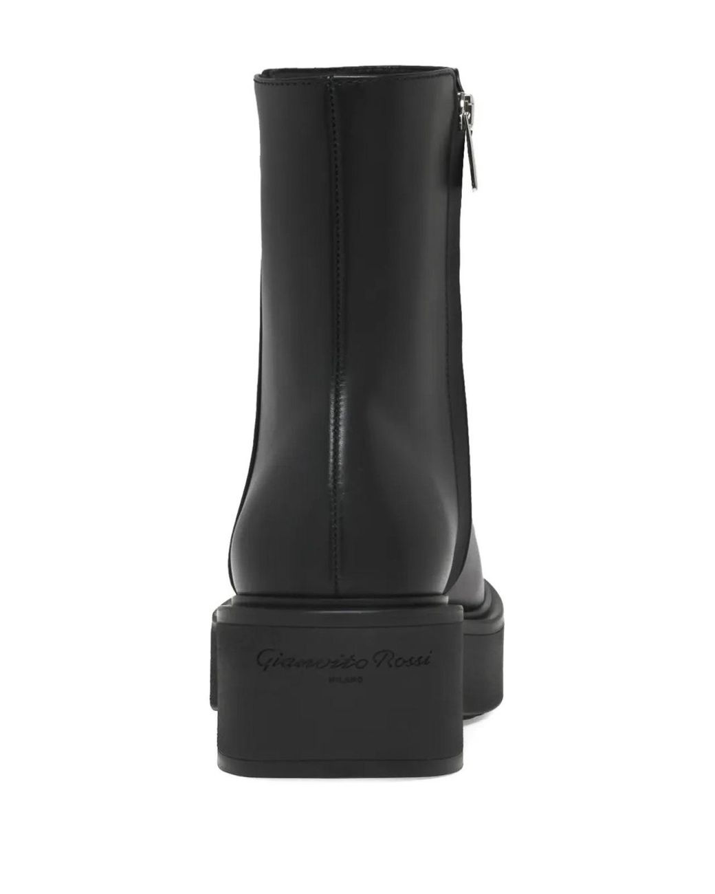 Gianvito Rossi Black Hiro Platform Ankle Boots