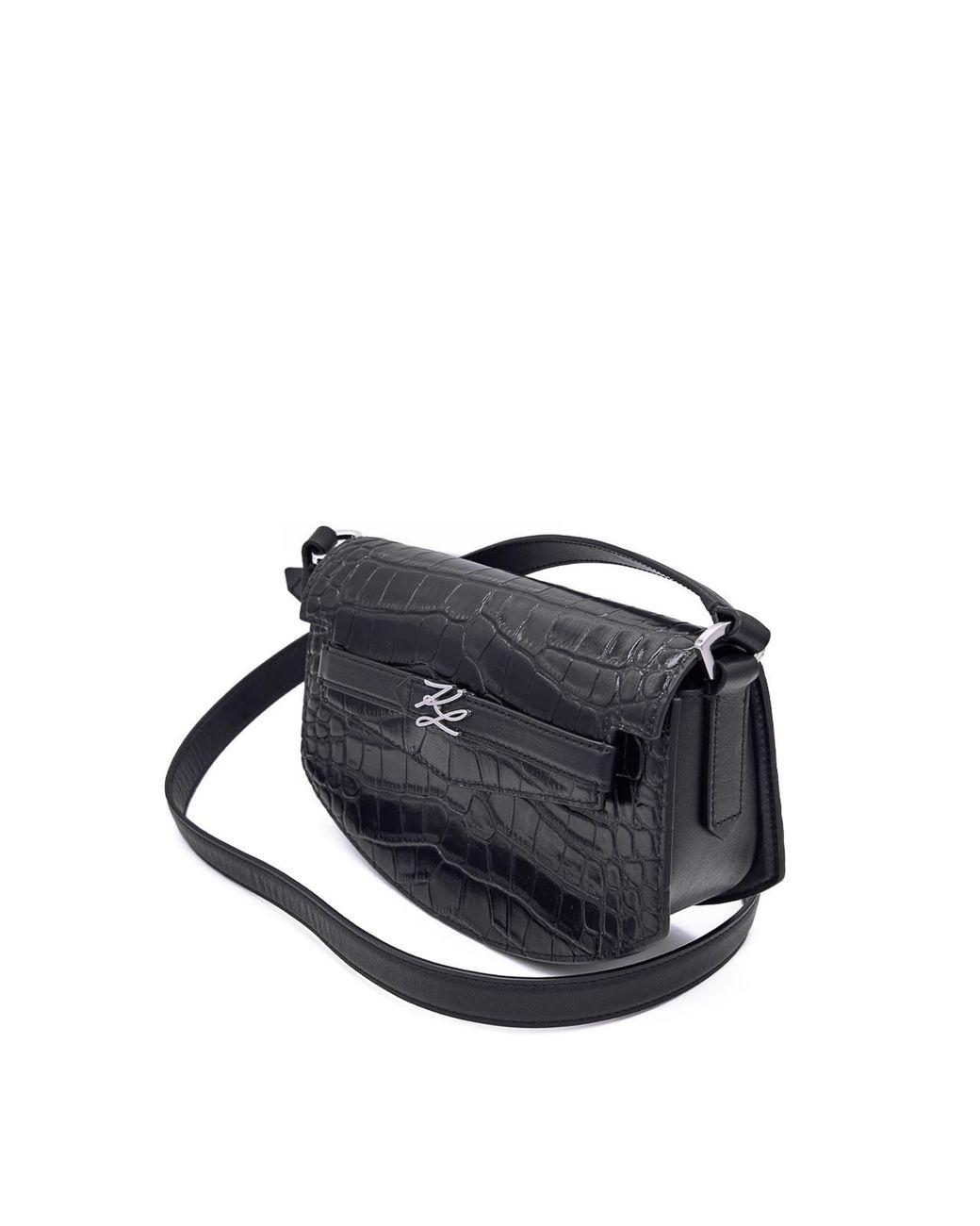Karl Lagerfeld Blue K/Studio Crossbody Croc