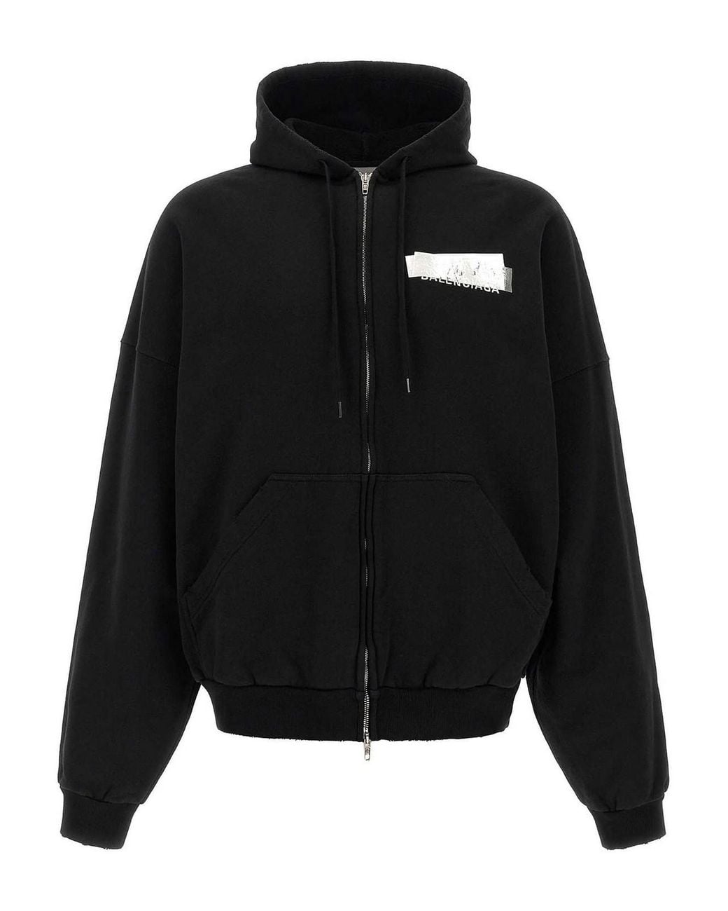 Balenciaga Black Tape Cotton Hoodie for men