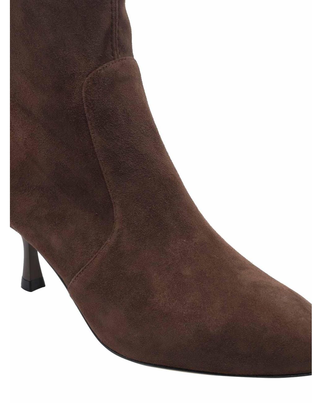 Stuart Weitzman Brown Dark Madison Pump Booties