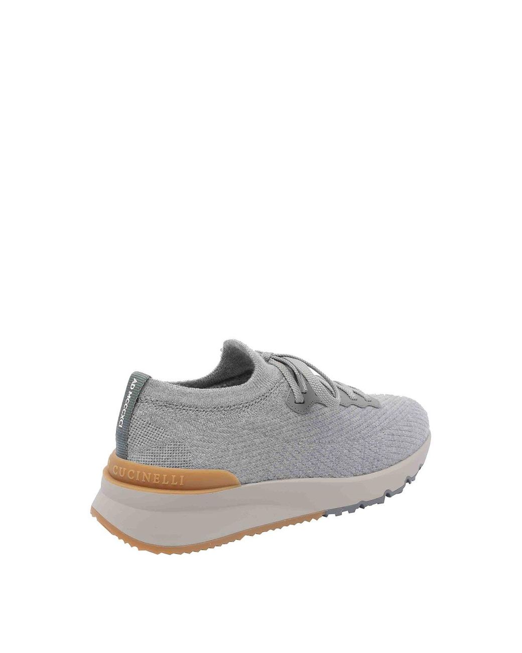 Brunello Cucinelli Gray Sneakers With Warm Lining for men