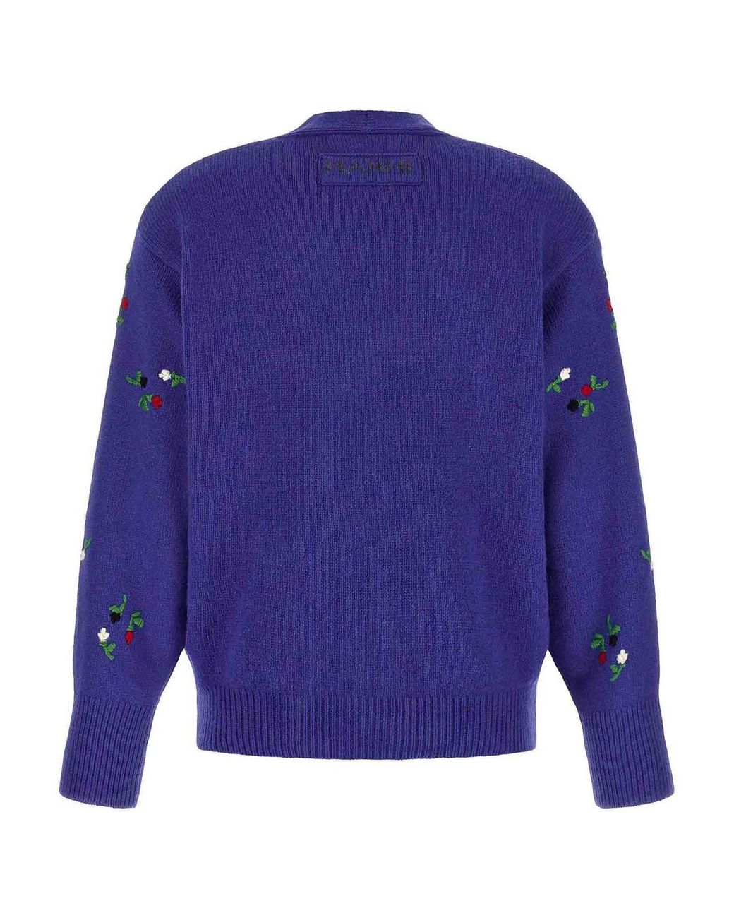 Marni Blue Floral Embroidery Cardigan