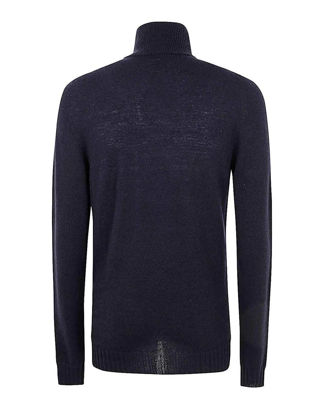 MD75 Blue Turtle Neck Cashmere Sweater for men