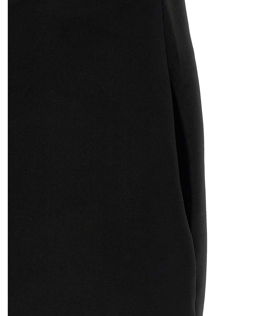 Self-Portrait Black Crpe Flower Mini Dress