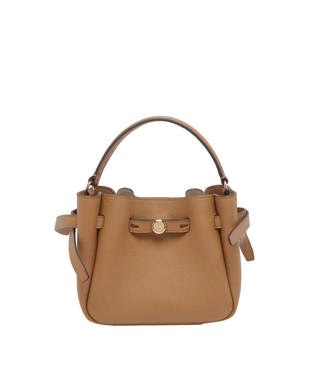 Tory Burch Brown Romy Mini Bucket Bag