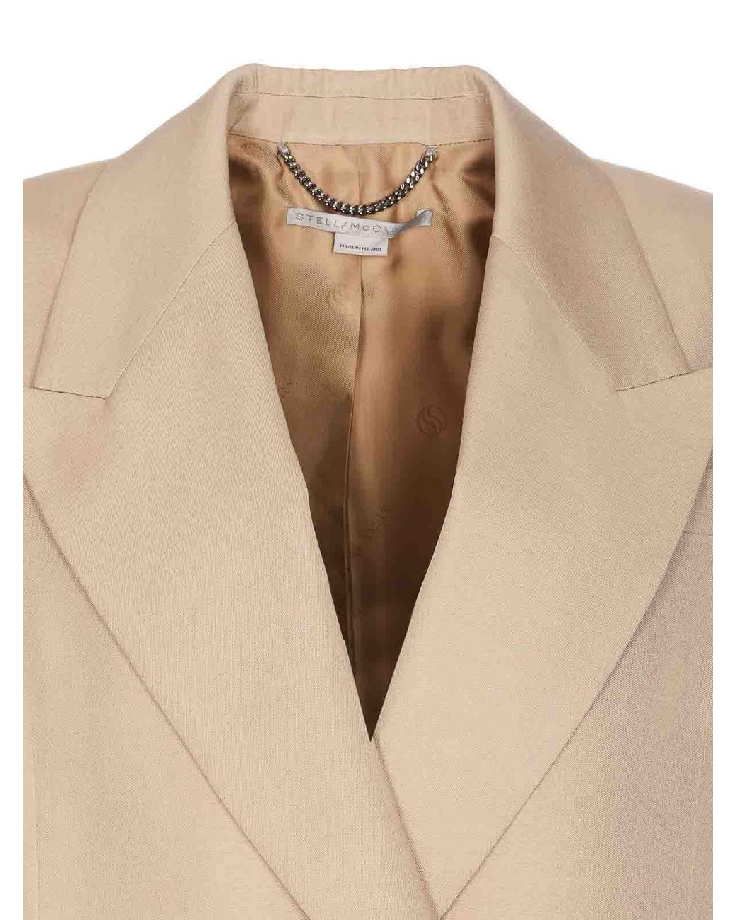 Stella McCartney Natural Double Breasted Jacket