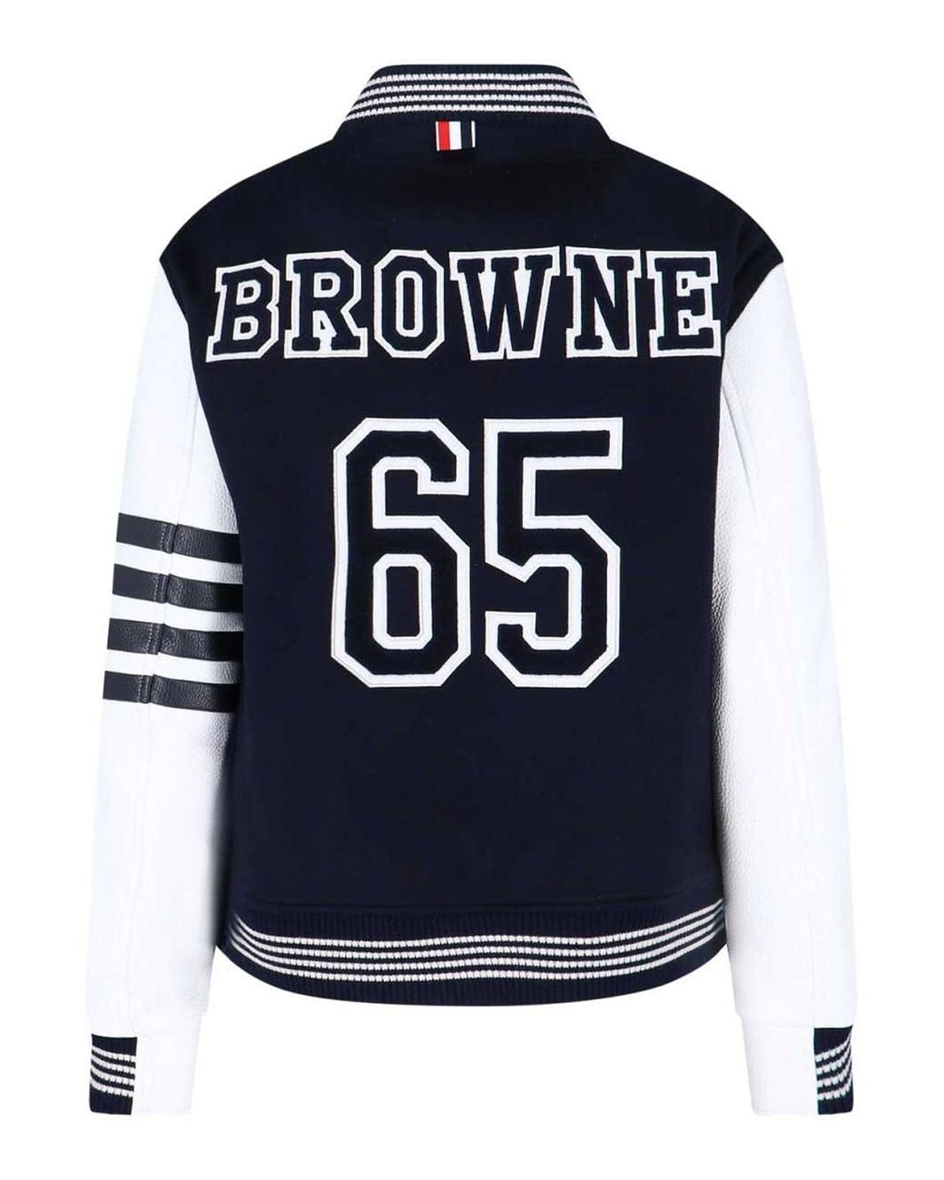 Thom Browne Blue 4-Bar Bomber Jacket