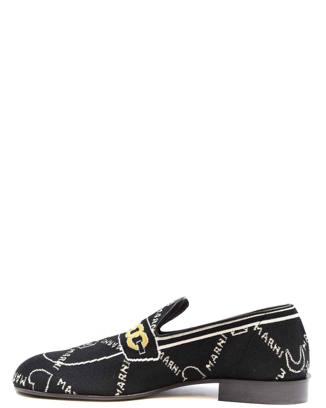 Marni Black Moccasins for men