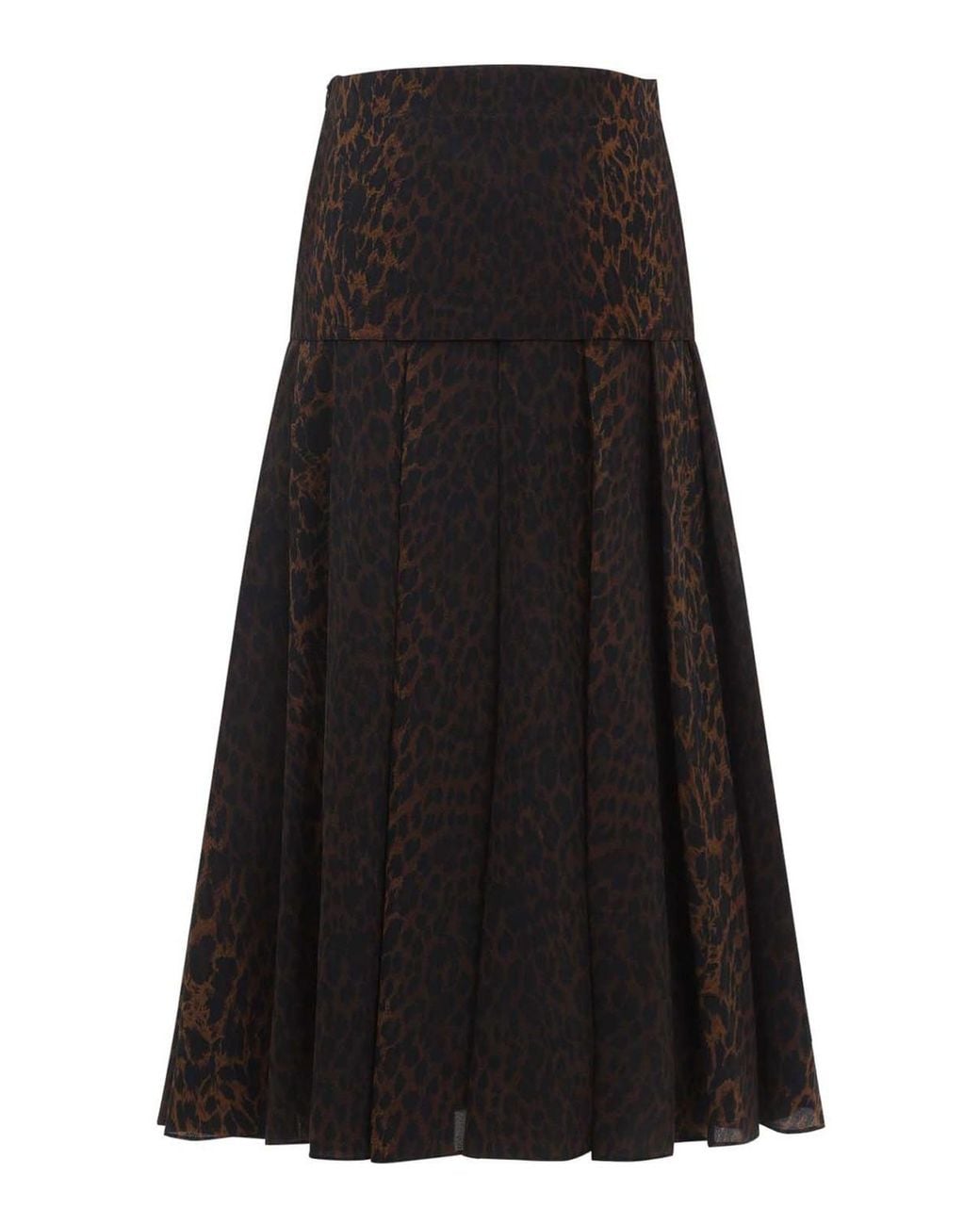 Balenciaga Black Godet Skirt