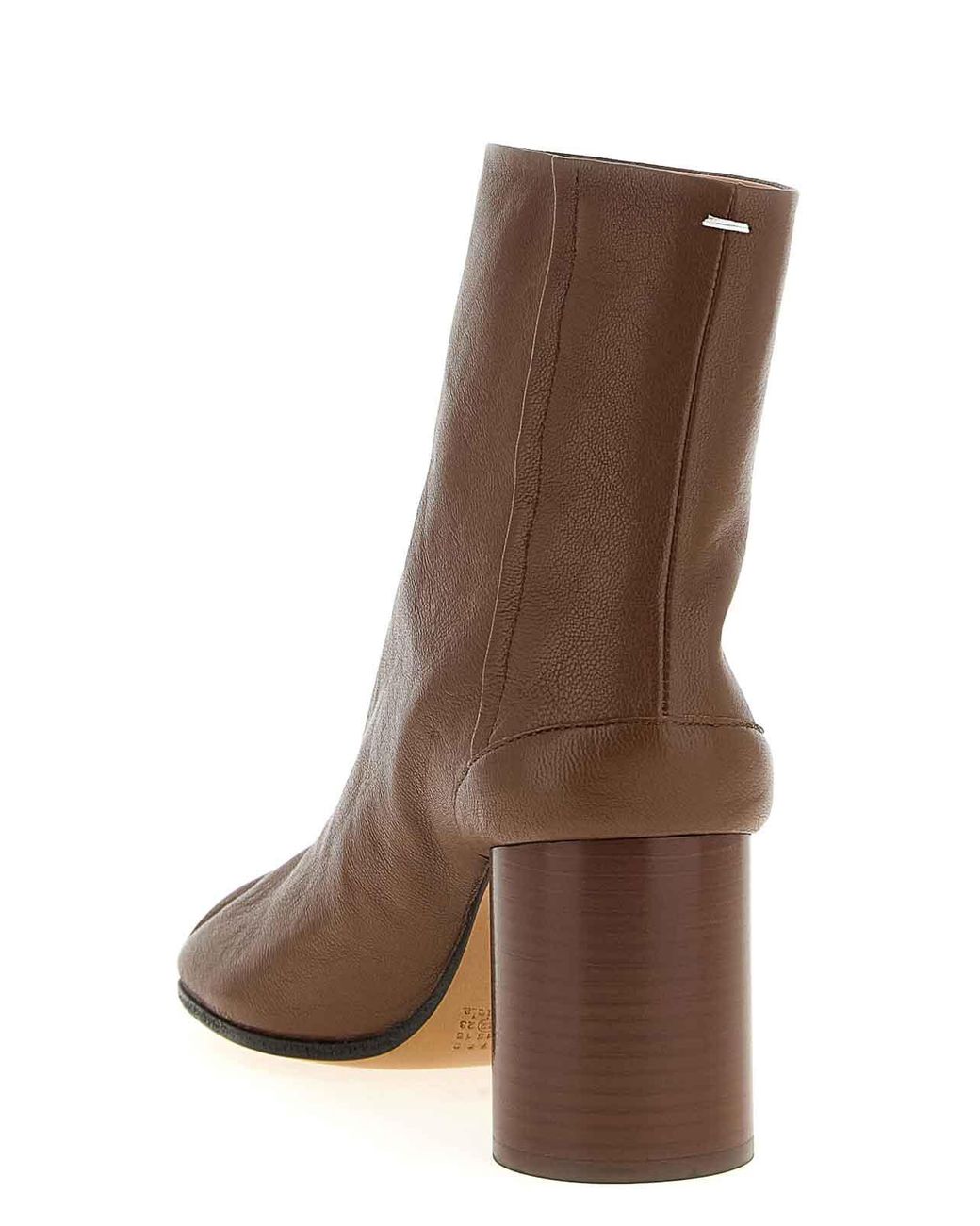 Maison Margiela Brown Tabi Ankle Boots