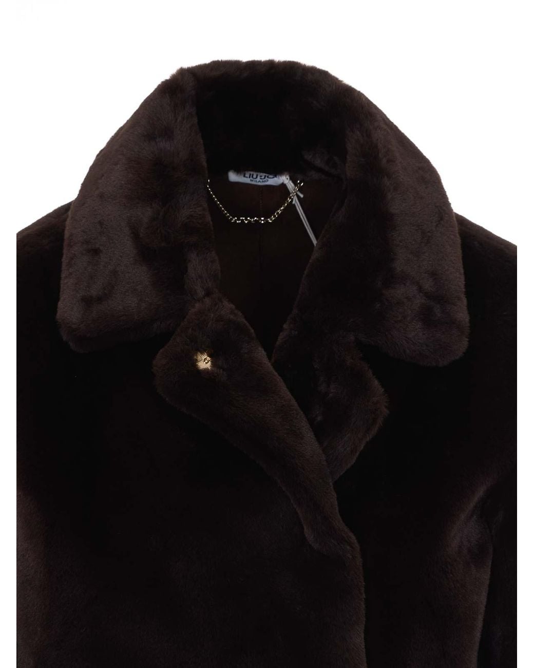 Liu Jo Black Faux Fur Jacket