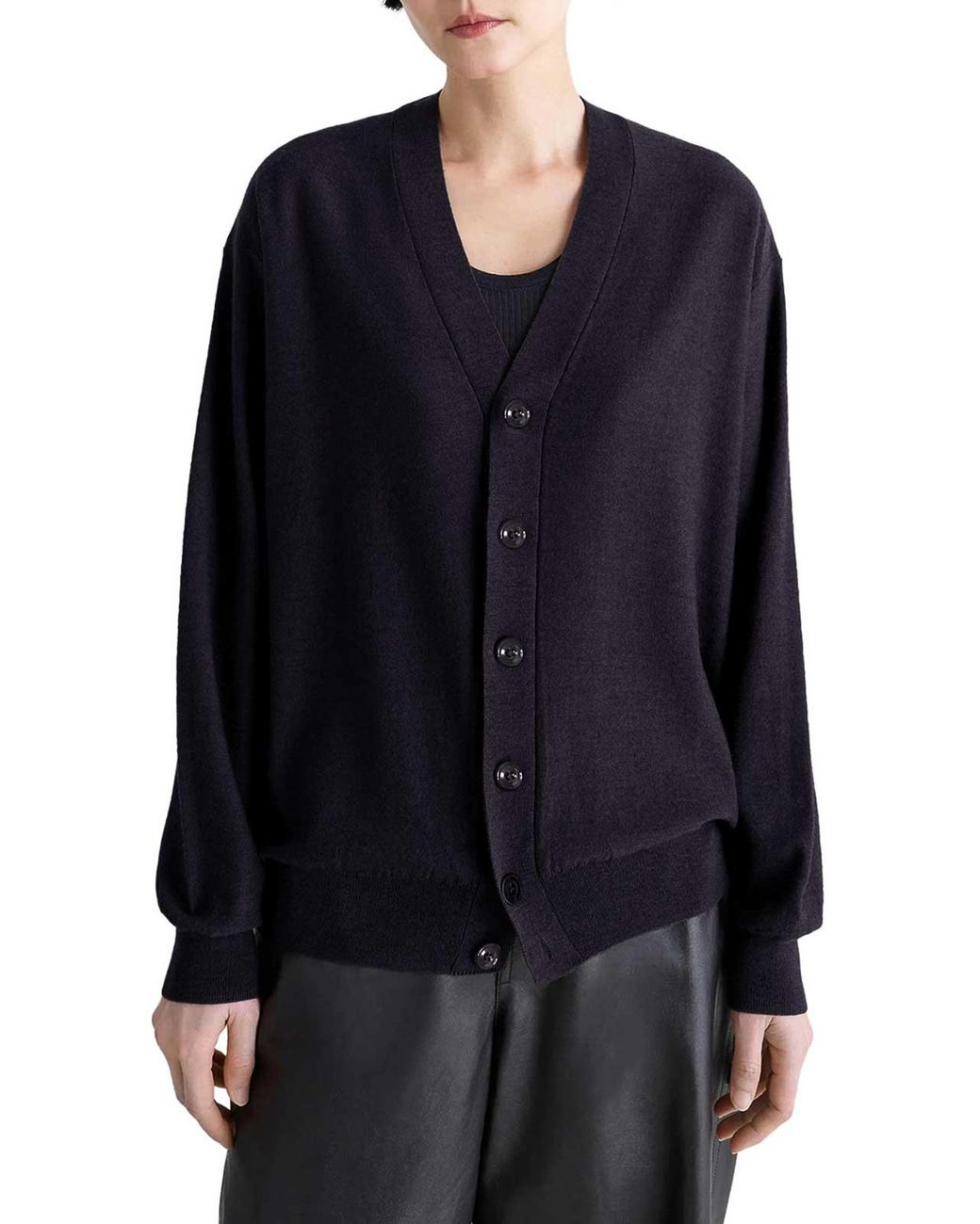 Lemaire Blue Relaxed Twisted Cardigan
