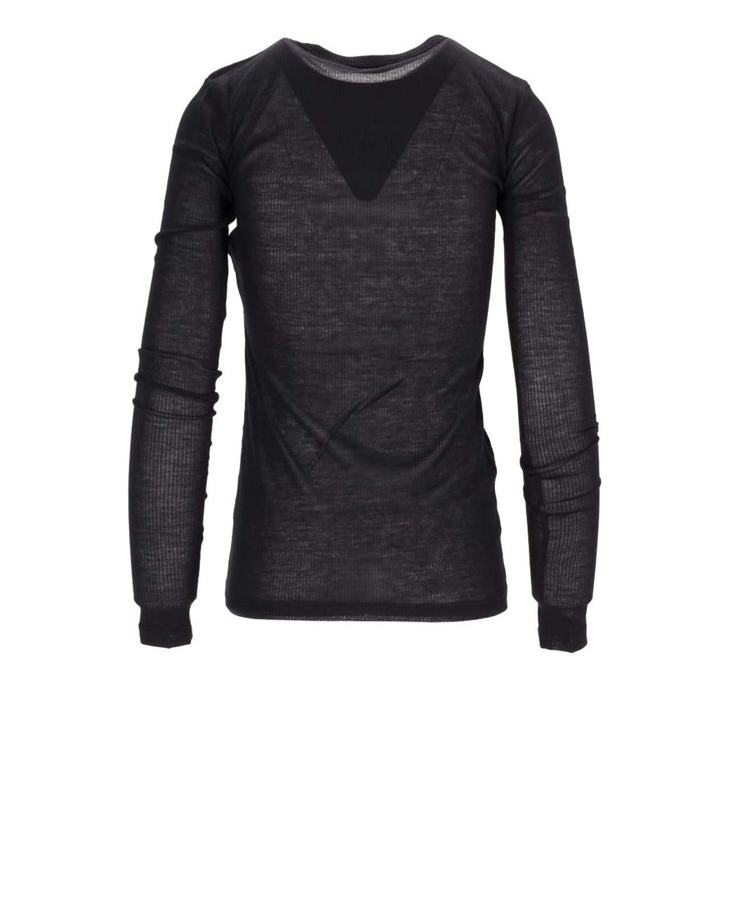 Ann Demeulemeester Black T-Shirt Viscose Cotton