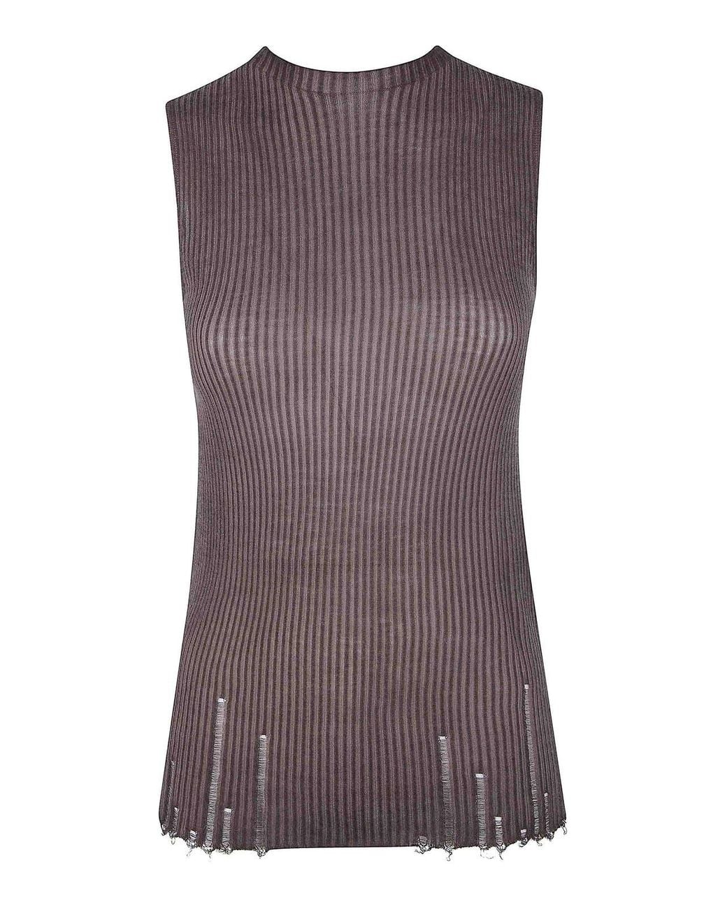 Uma Wang Purple Sleeveless Top