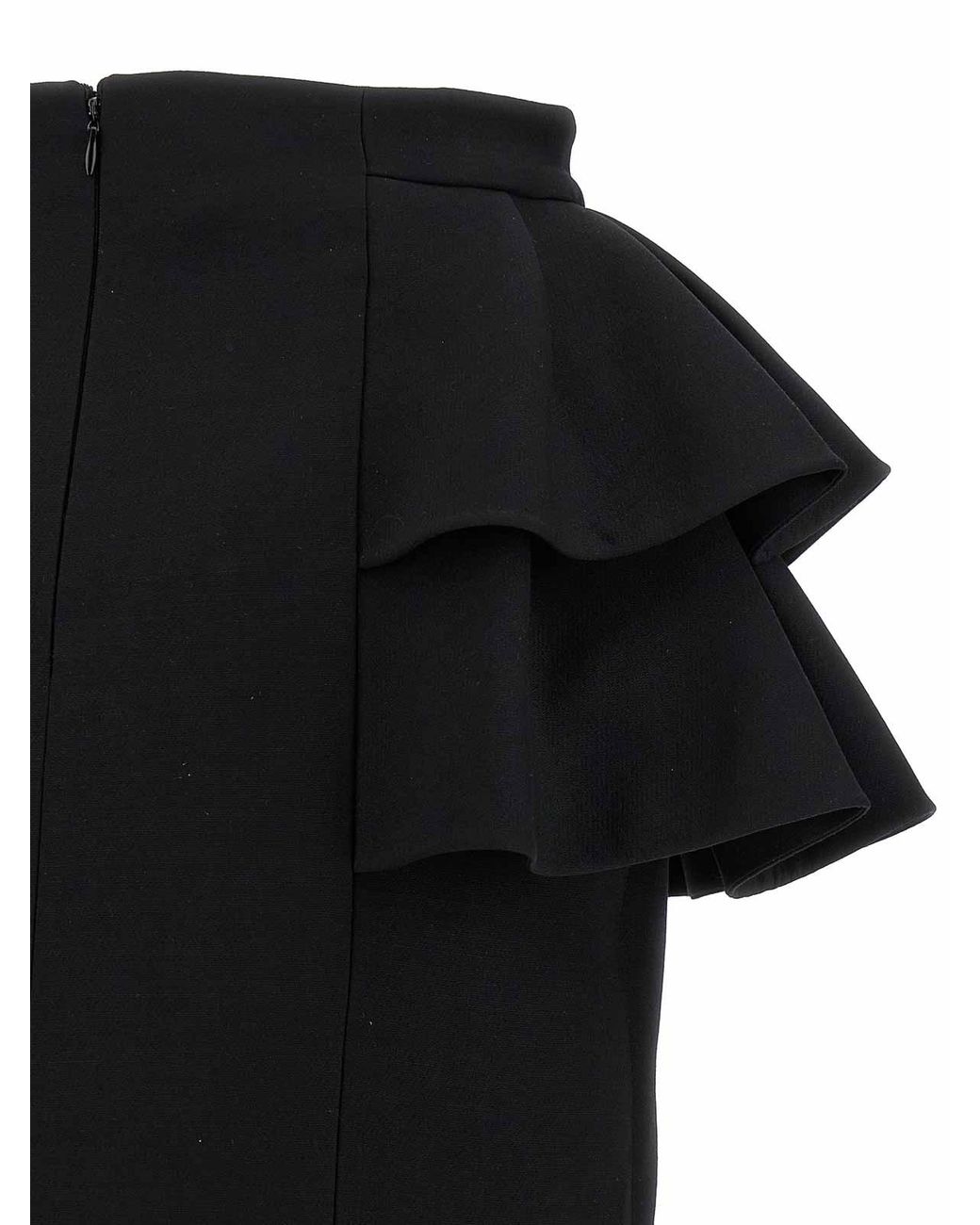 Valentino Garavani Black Crepe Couture Skirt