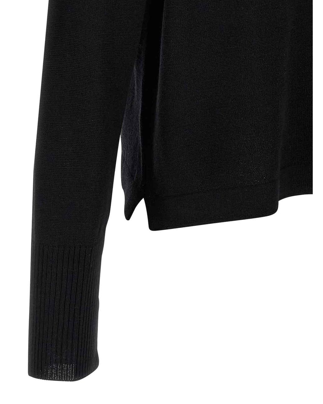 Ma'ry'ya Black Wool Sweater for men
