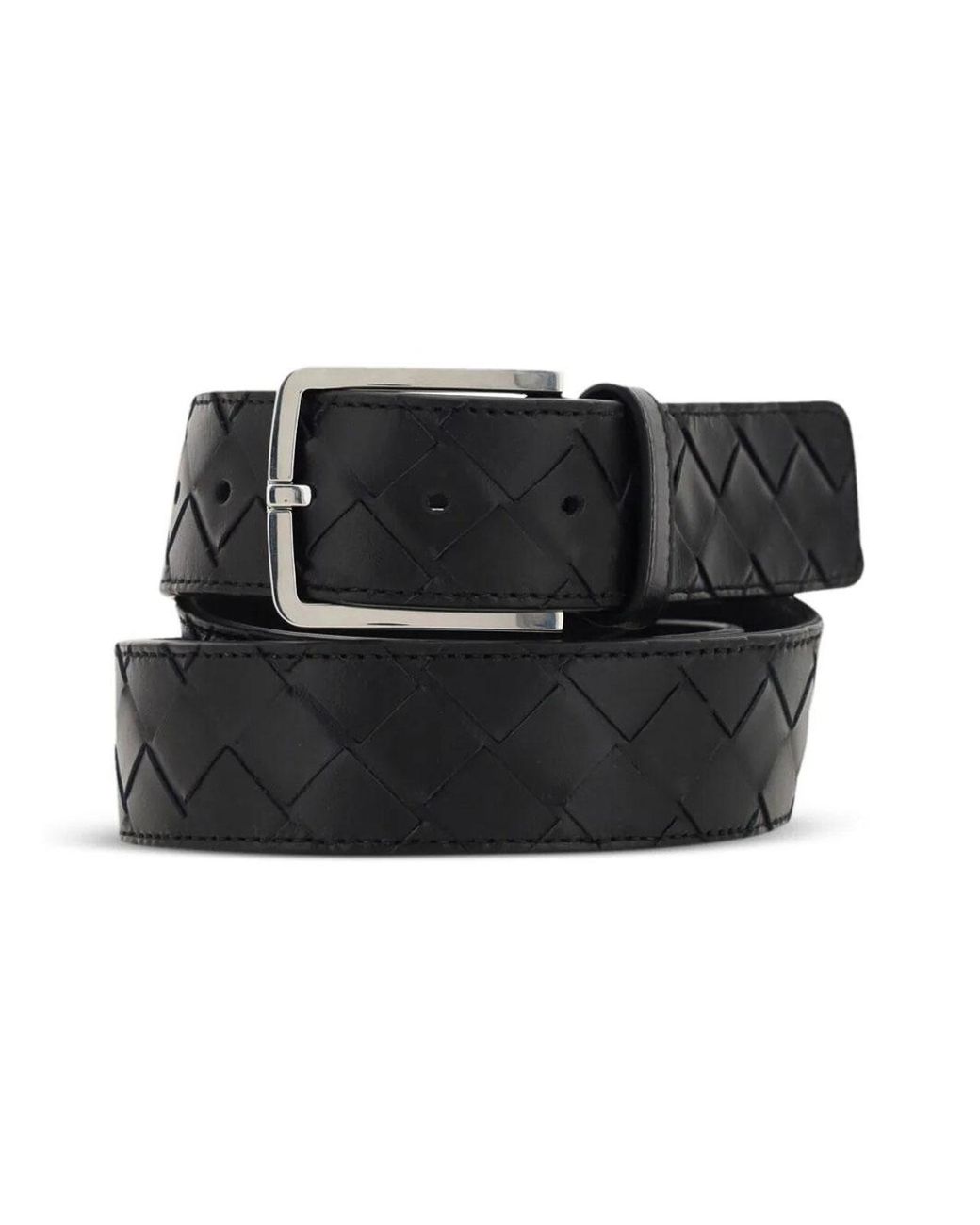 Bottega Veneta White Leather Belt for men