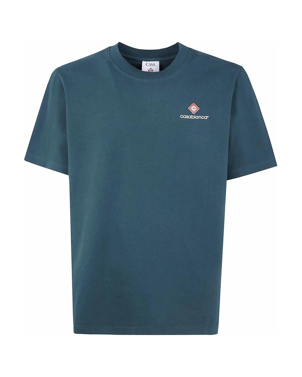 Casablanca Blue Classic T-Shirt for men