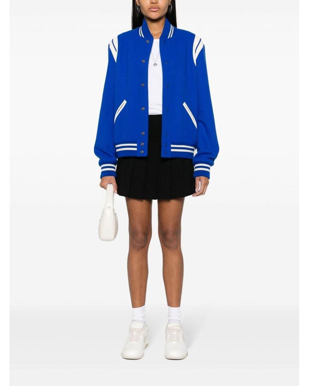 Palm Angels Black Monogram Pleated Skirt