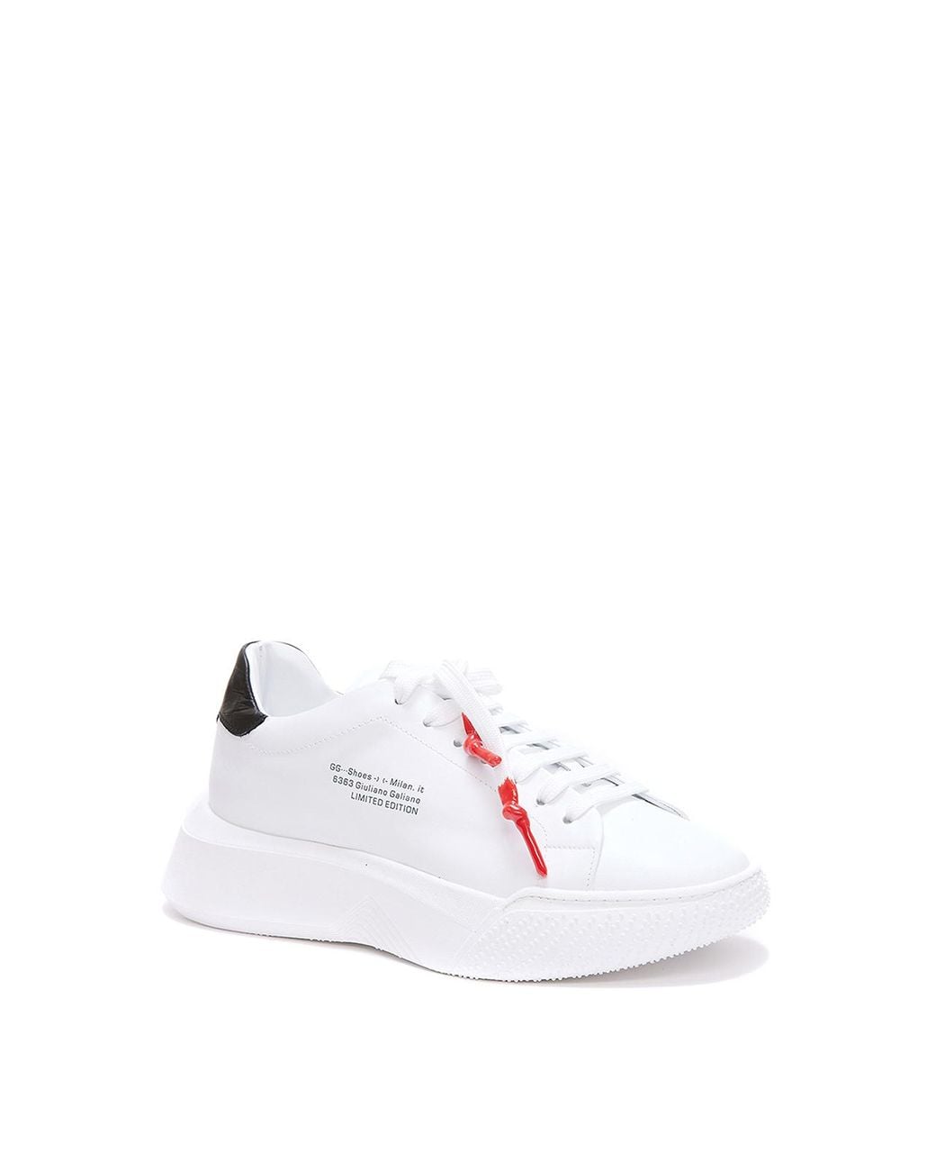 Giuliano Galiano White Logoed Sneakers for men