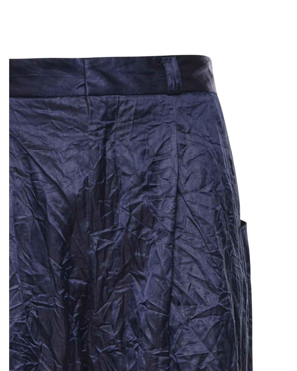 Bonsai Blue Super-Loose Velvet Pants for men