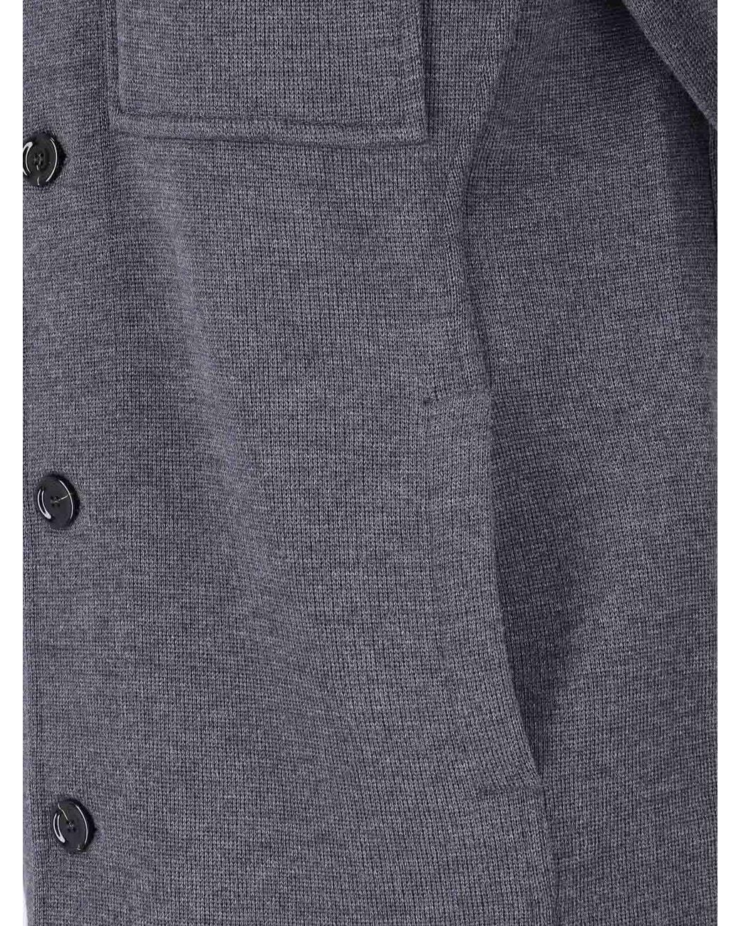 Lardini Blue Virgin Wool Shirt for men