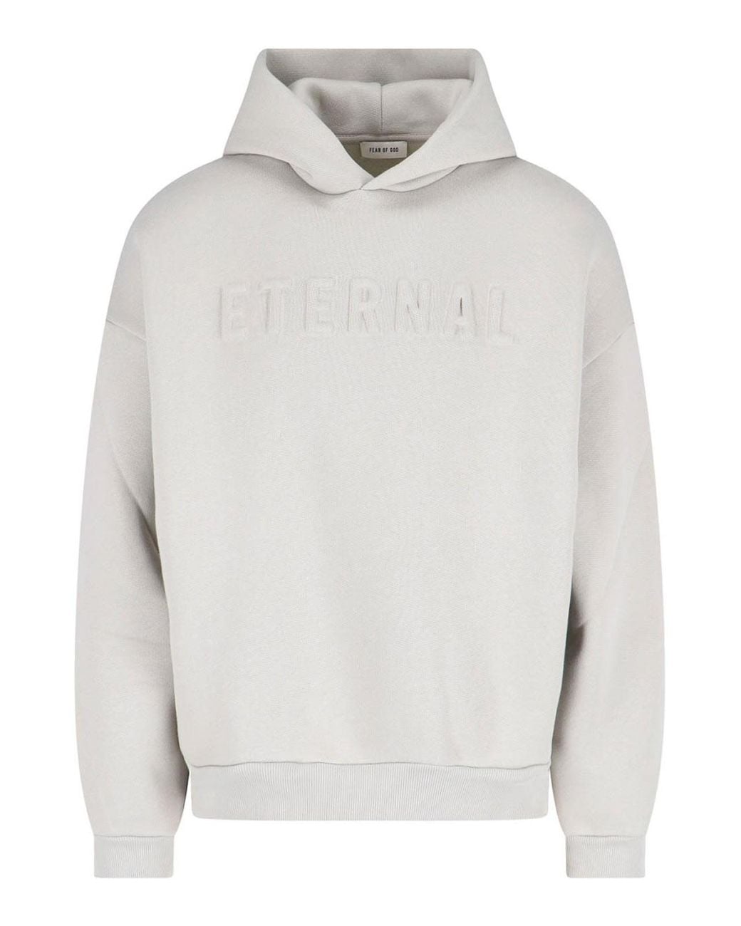Fear Of God White Hooded Sweatshirt for men