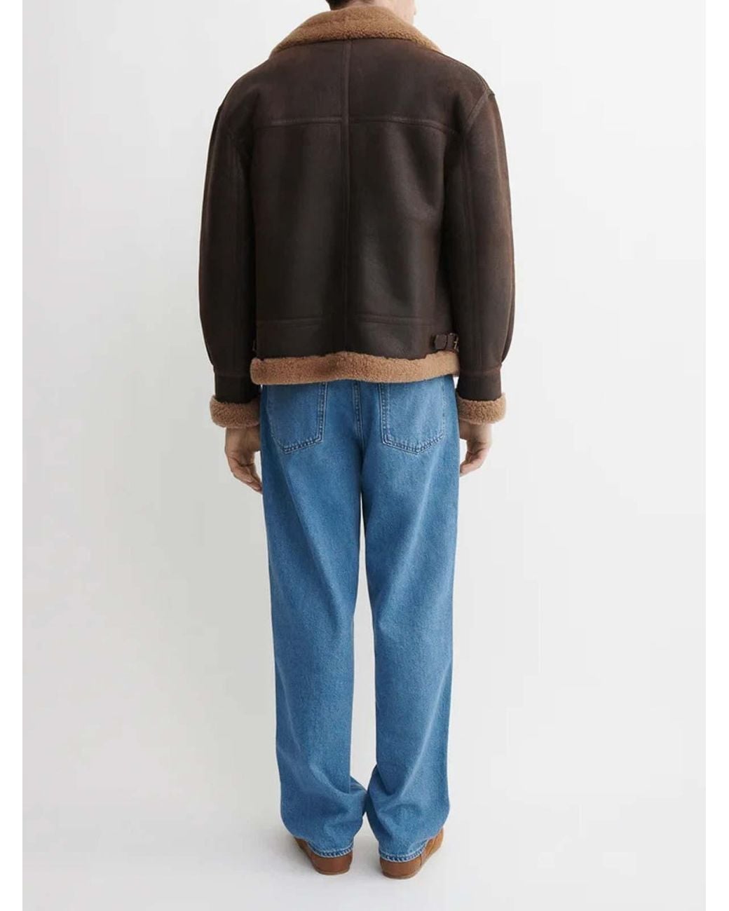 Arma Brown Sano Shearling Vintage Jacket for men