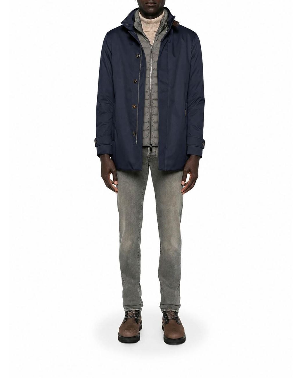 Moorer Blue Reis-Ads Jacket for men
