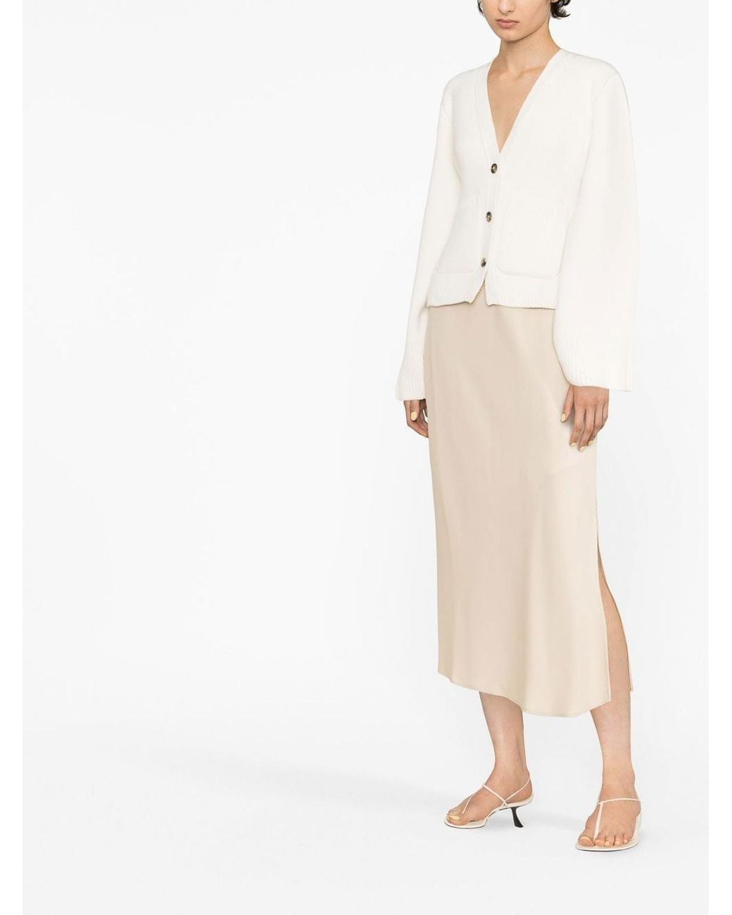 Khaite White The Scarlet Cardigan