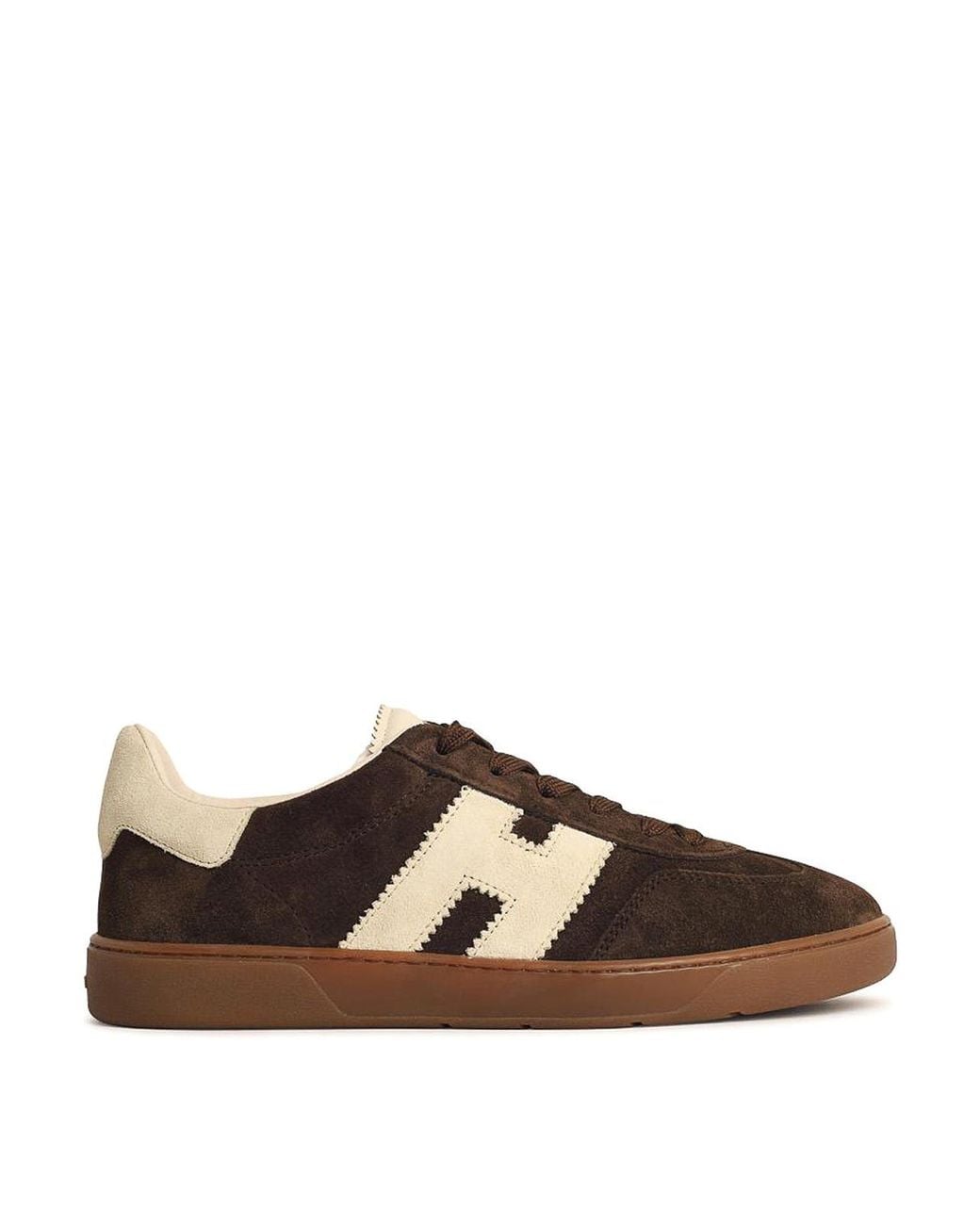 Hogan Brown Cool Suede Sneakers for men