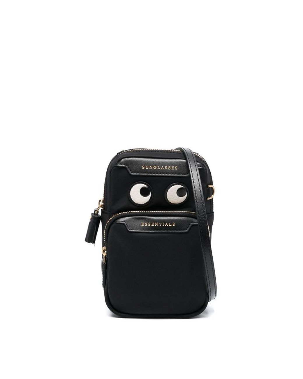 Anya Hindmarch Black Shoulder Bag With Printing