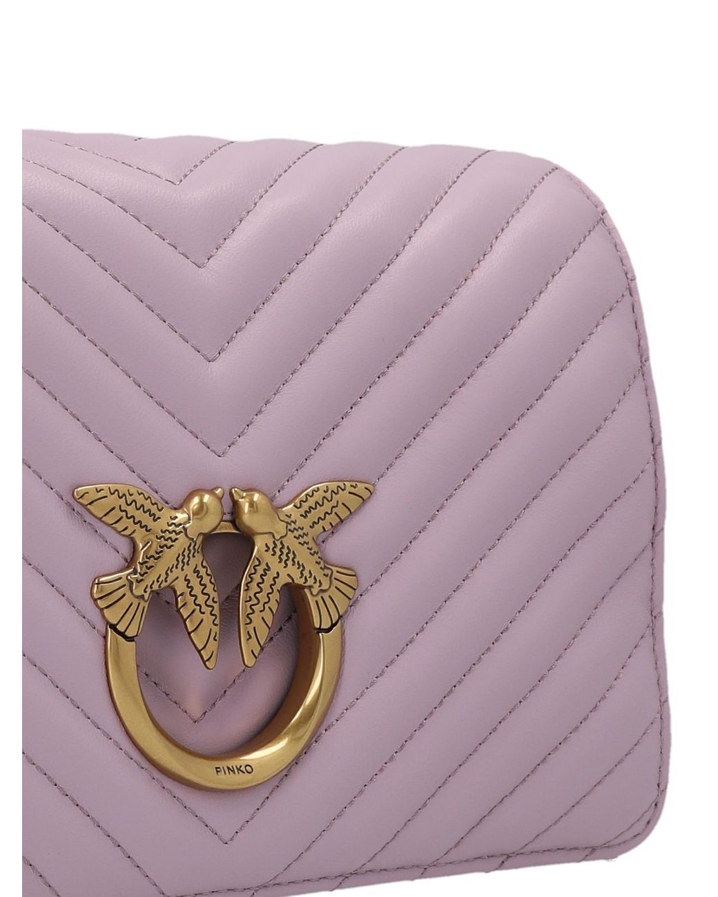 Pinko Purple Love Click Classic Bag