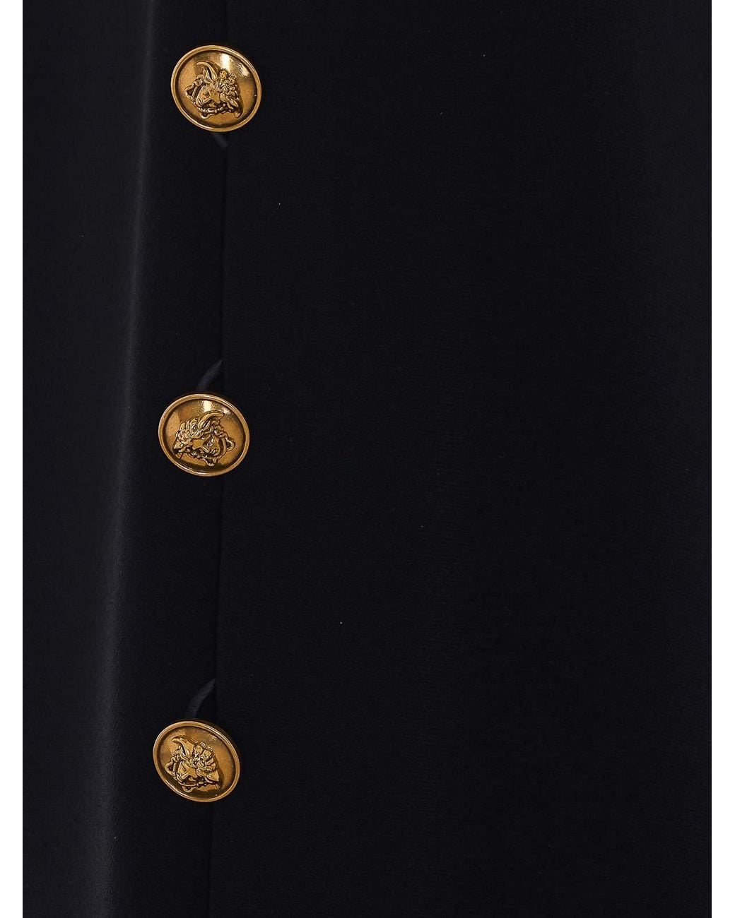 Versace Blue Midi Stretch Skirt