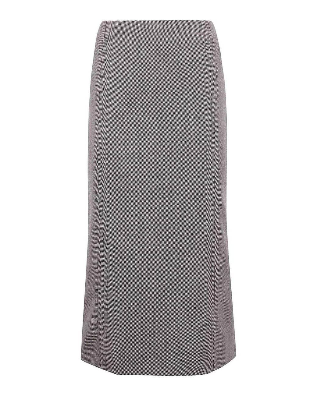 MM6 by Maison Margiela Gray Midi Skirt