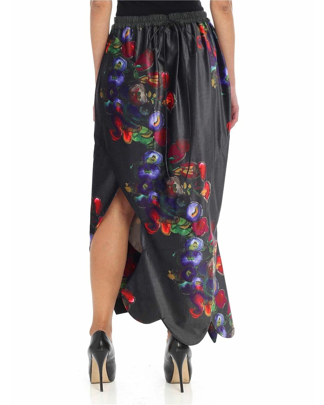 Vivienne Westwood Blue Skirt With Floral Print