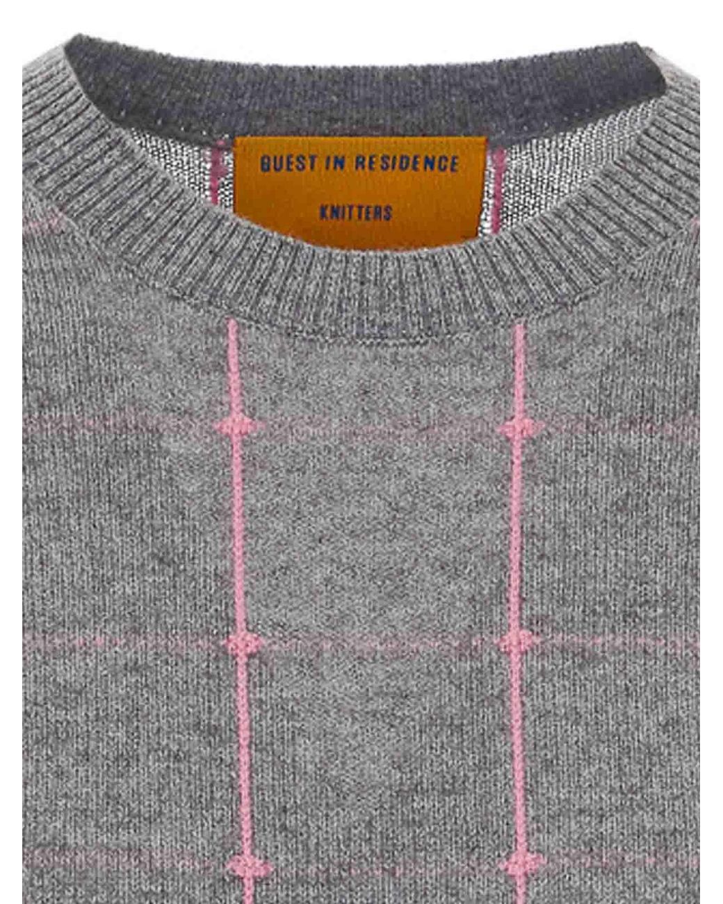 Guest In Residence Gray Shrunken Sweater
