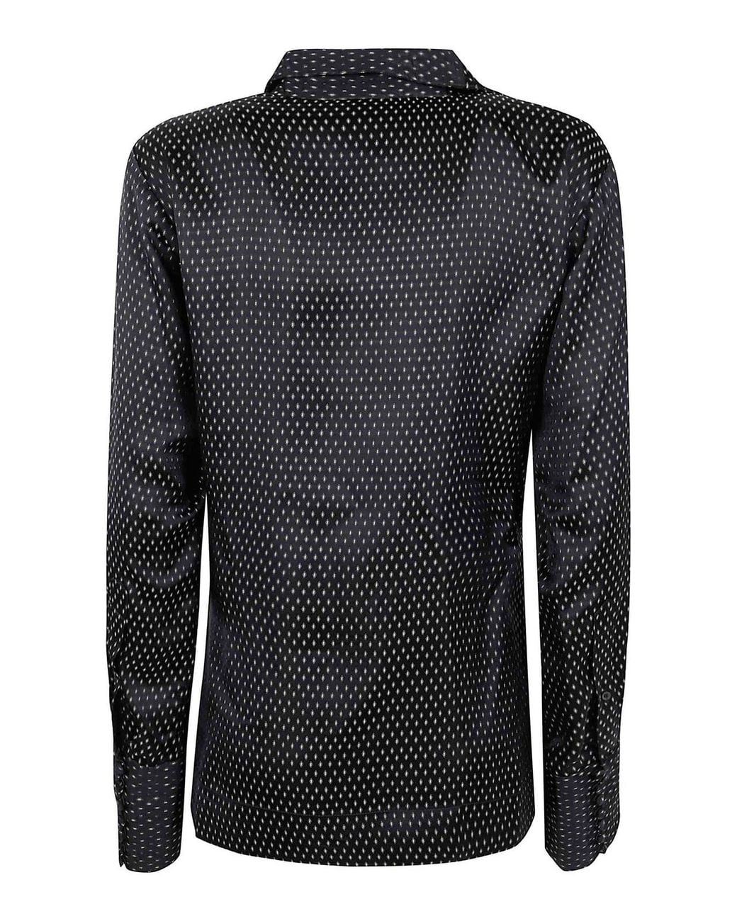 Dries Van Noten Black Calberton 2350Motif Jacquard Shirt