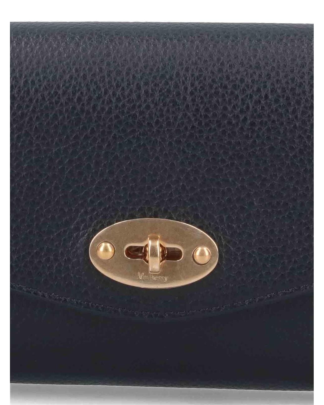 Mulberry Blue Medium Wallet