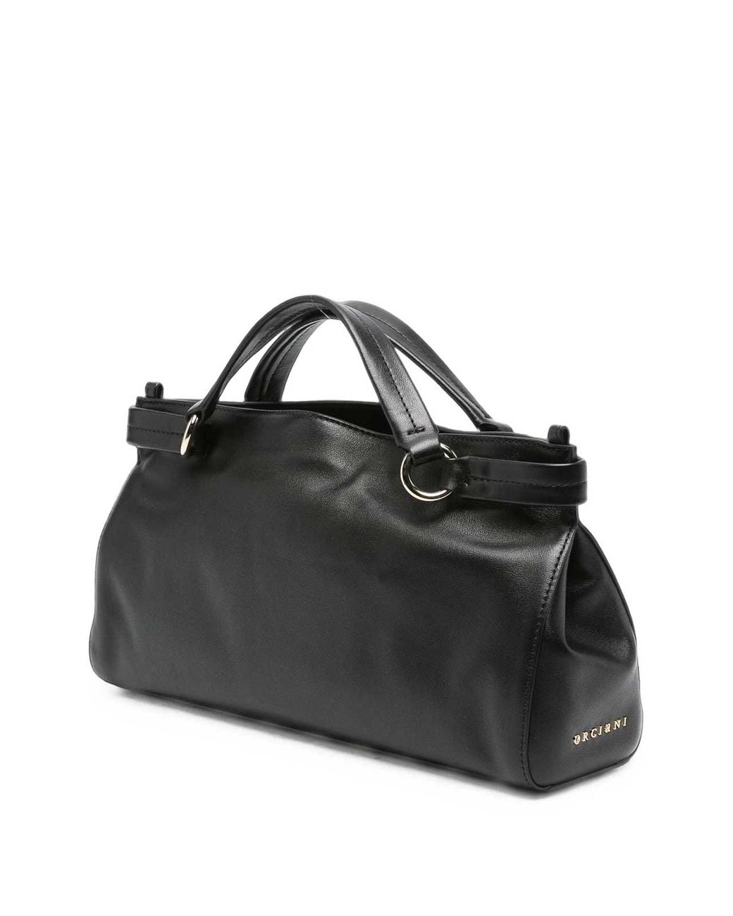 Orciani Black Handbag With Chain Strap