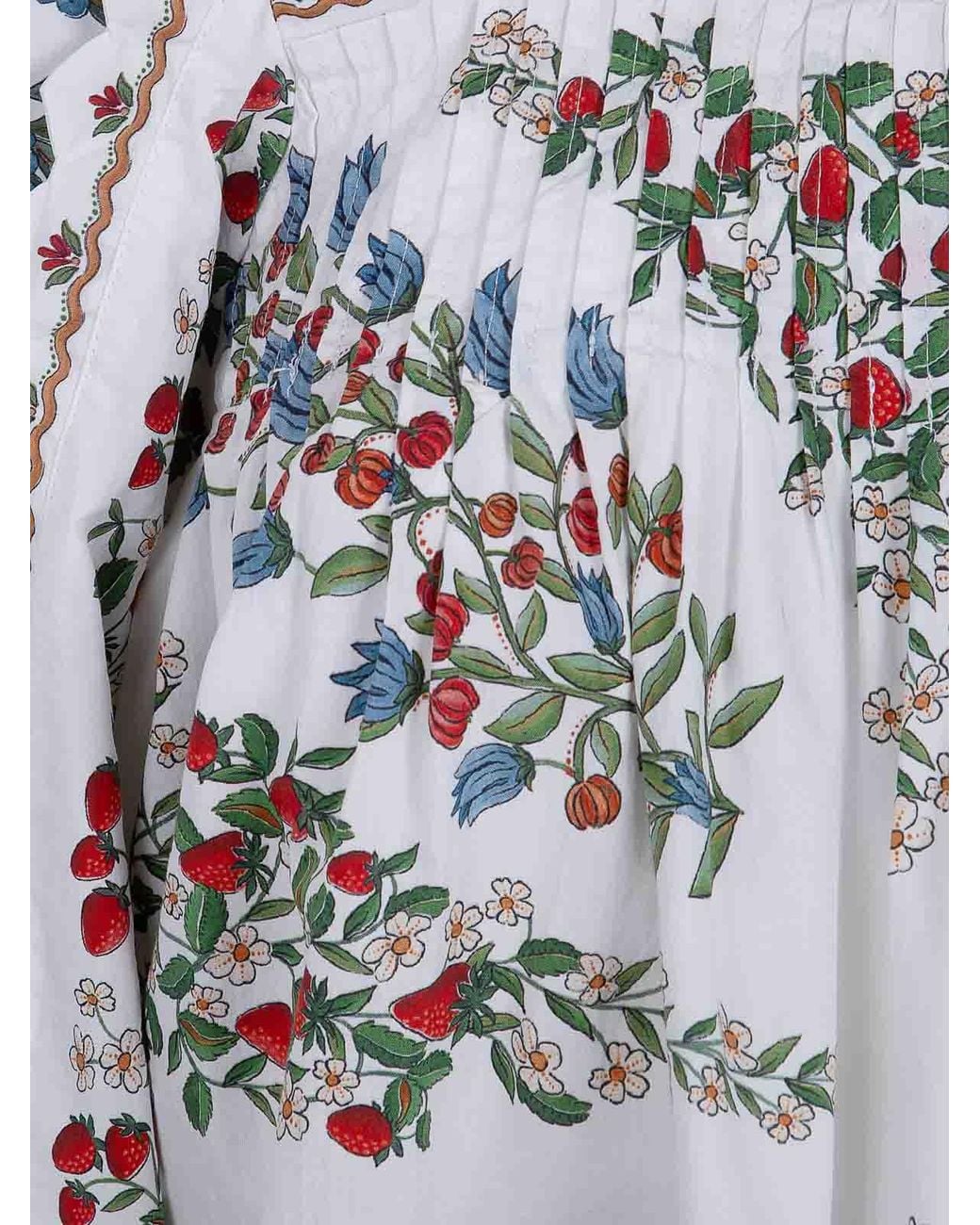 Farm Rio White Long Sleeve Blouse
