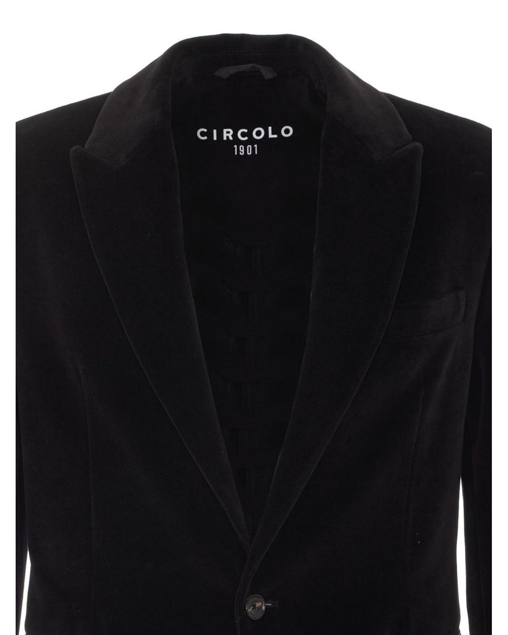 Circolo 1901 Black Single-Breasted Blazer for men