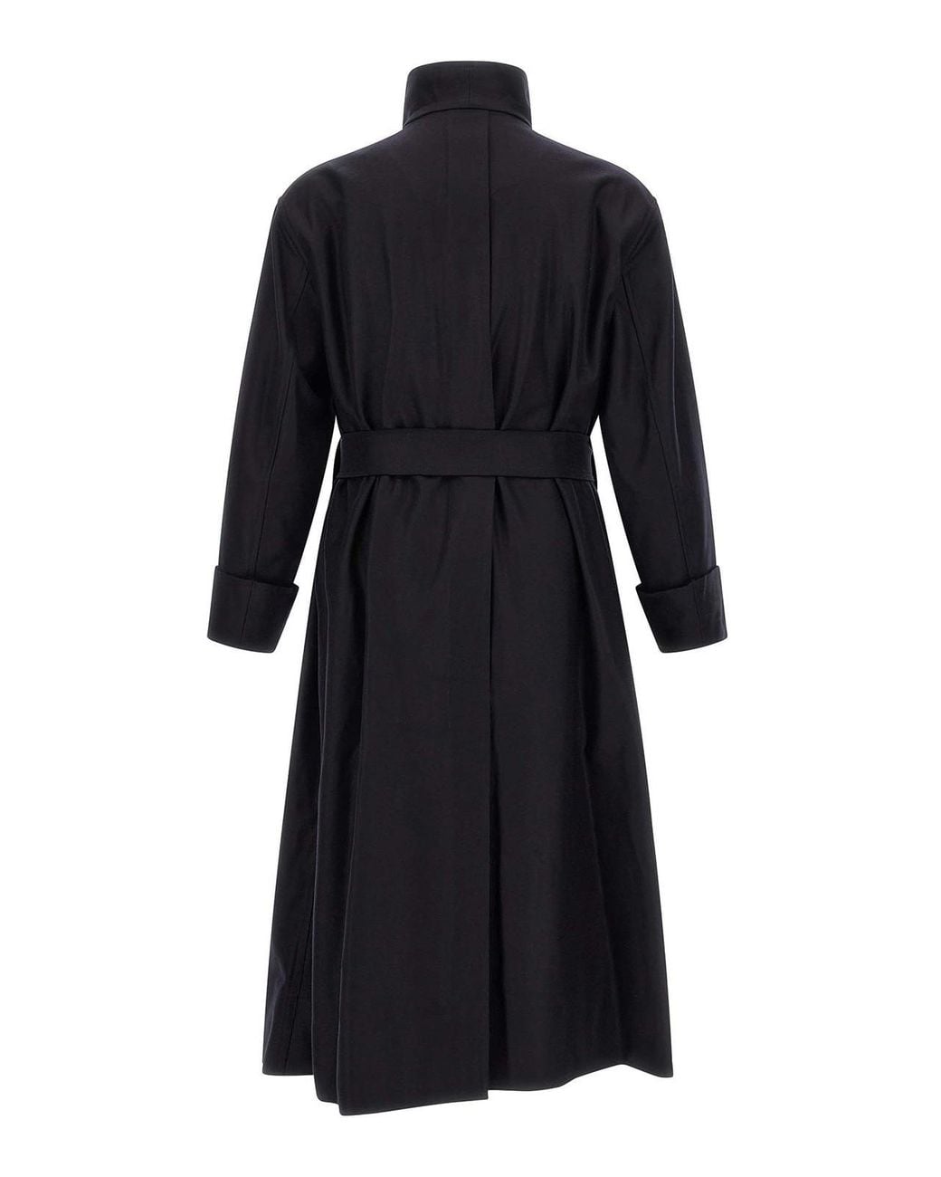 Issey Miyake Black Shell Trench Coat