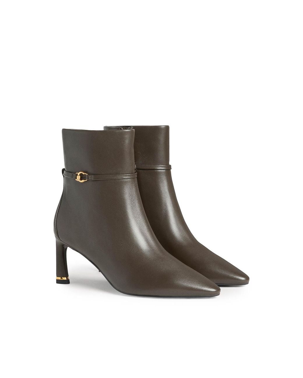 Coccinelle Brown C-Look Leather Ankle Boots