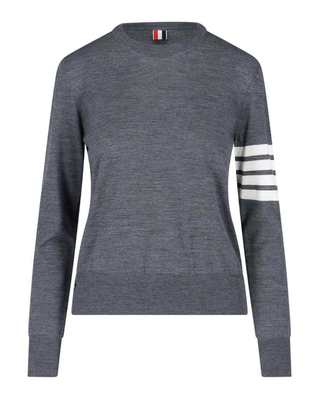 Thom Browne Blue Crewneck Sweater
