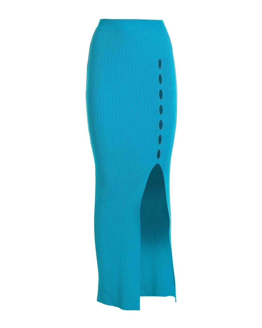 Roberto Cavalli Blue Midi Skirts