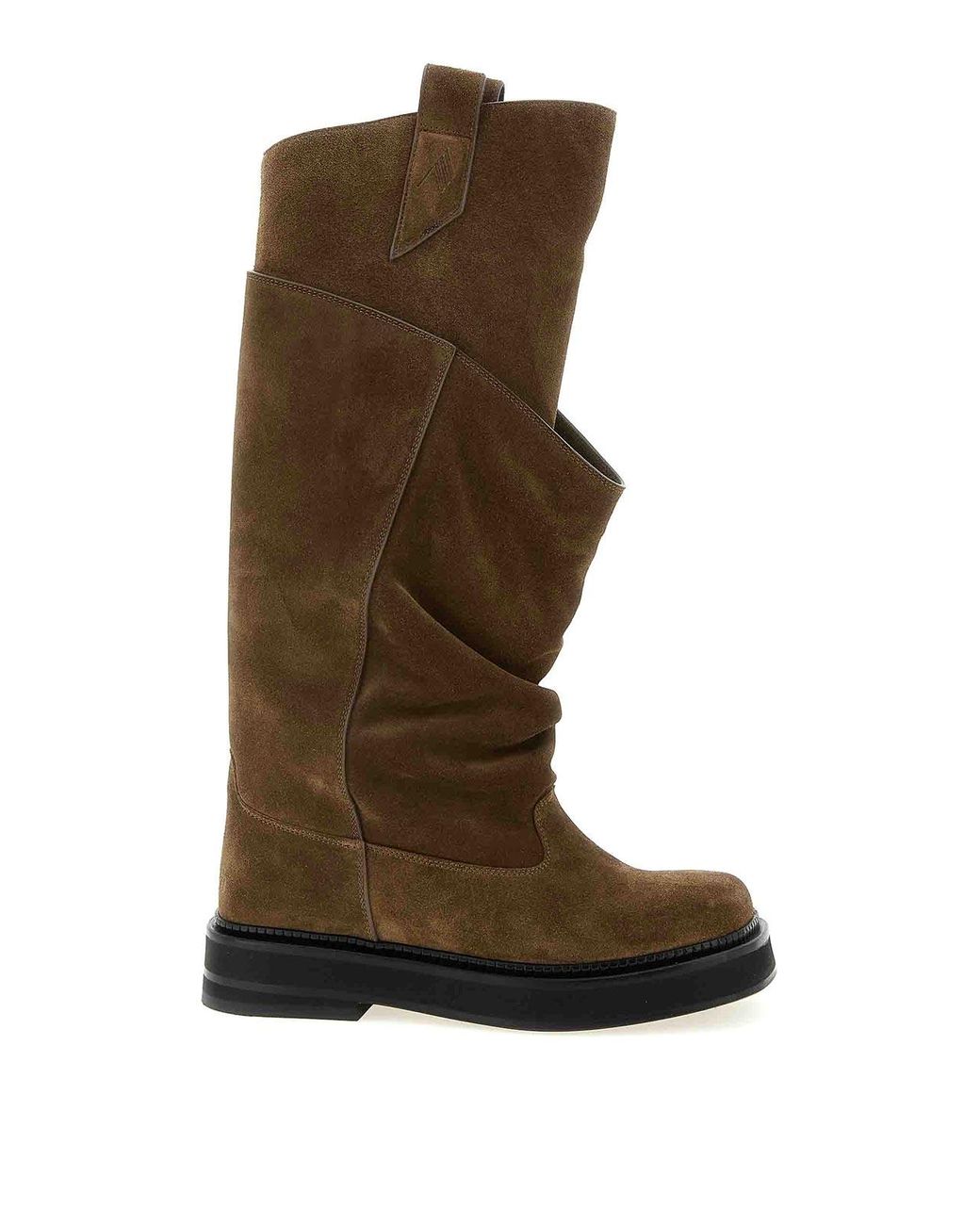 The Attico Brown Robin Passeggiata Combat Boots