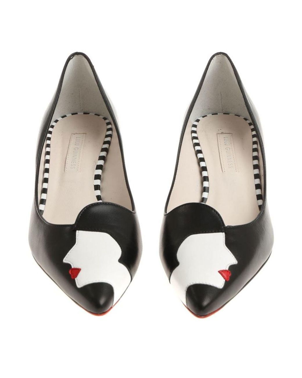 Lulu Guinness White Penelope Pumps