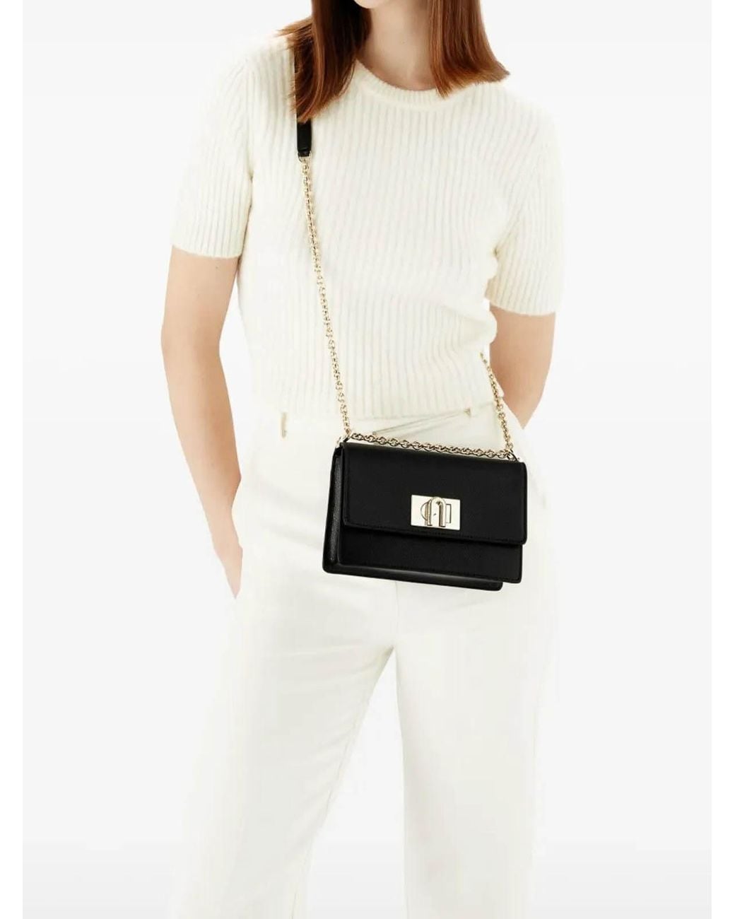 Furla Black 1927 Mini Crossbody Bag