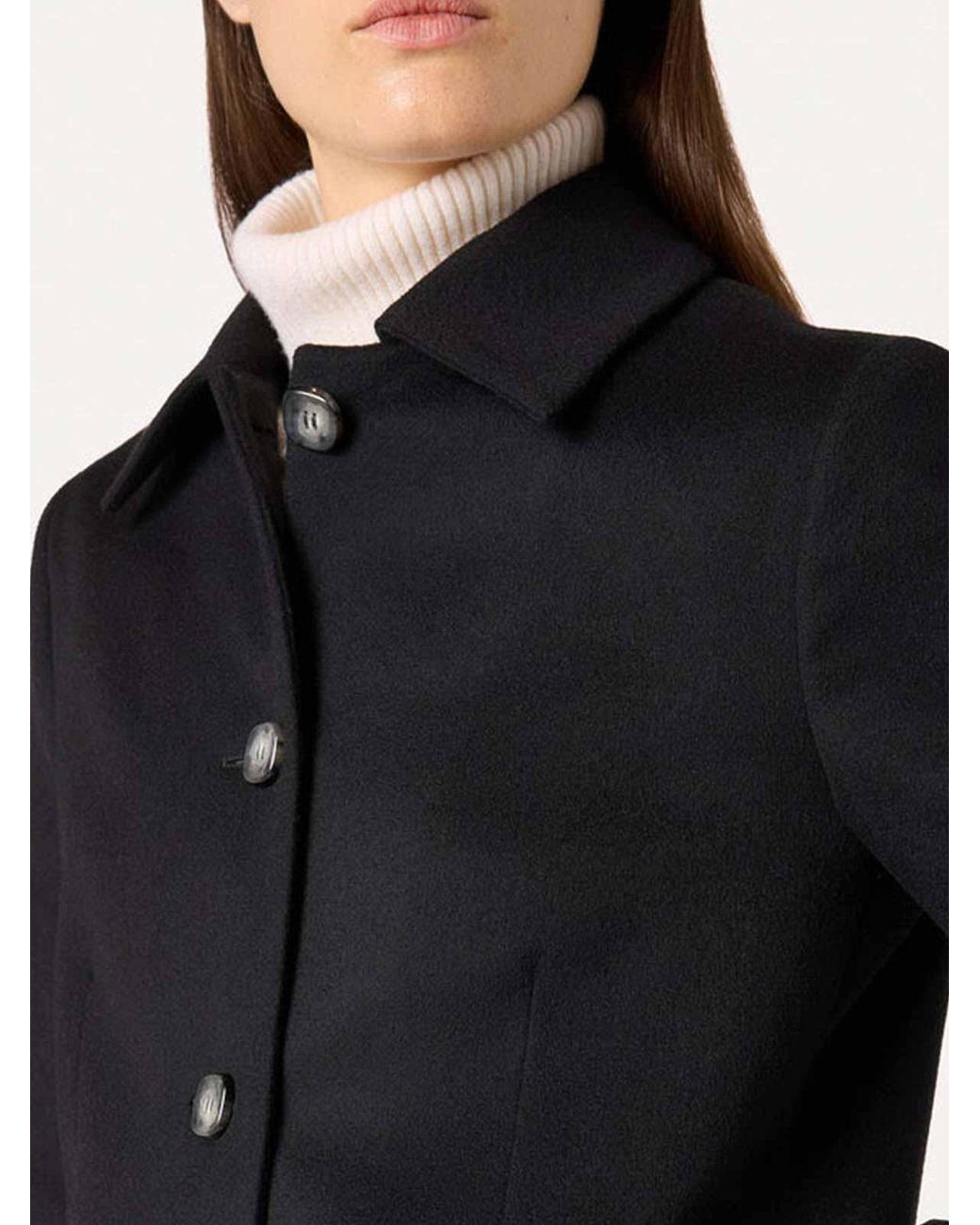 Lardini Black Single-Breasted Wool Jacket